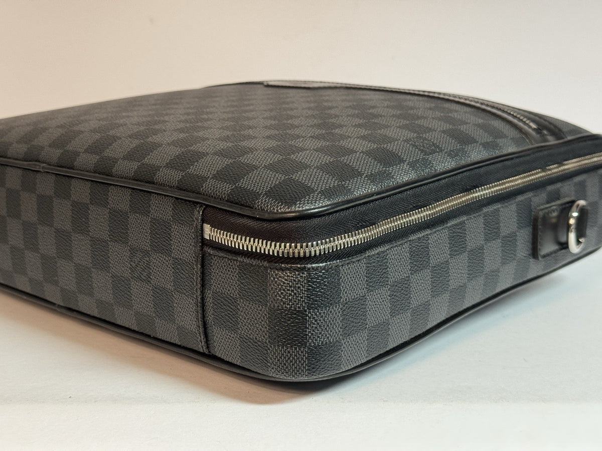 Louis Vuitton Steeve Porte Documents Damier Graphite Herren Businesstasche