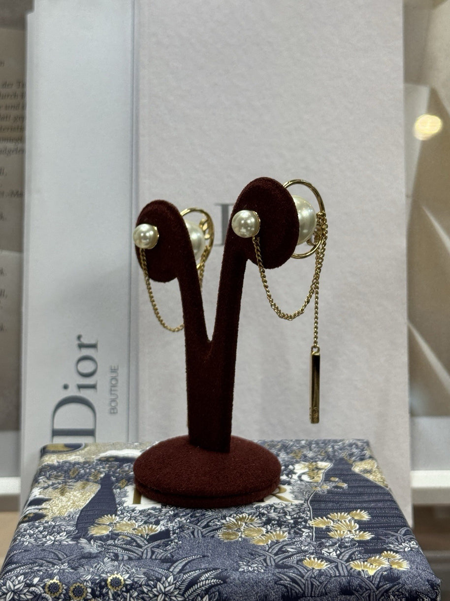 Dior Drop Ohrringe CD Montaigne Earrings Gold E0435 Christian Dior