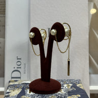 Dior Drop Ohrringe CD Montaigne Earrings Gold E0435 Christian Dior