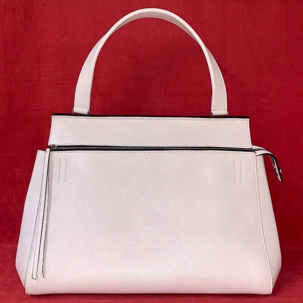 Celine Edge Tote Bag Light Taupe/Off white Kalbsleder Shopper Handtasche Luggage