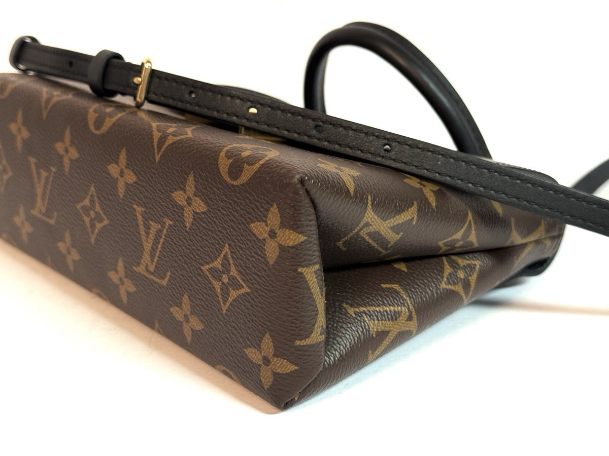 Louis Vuitton Locky BB Monogram Canvas & Schwarzes Leder Umhängetasche 2021
