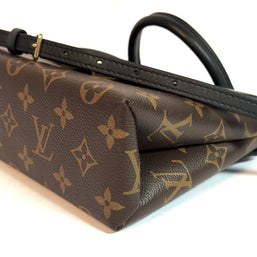 Louis Vuitton Locky BB Monogram Canvas & Schwarzes Leder Umhängetasche 2021