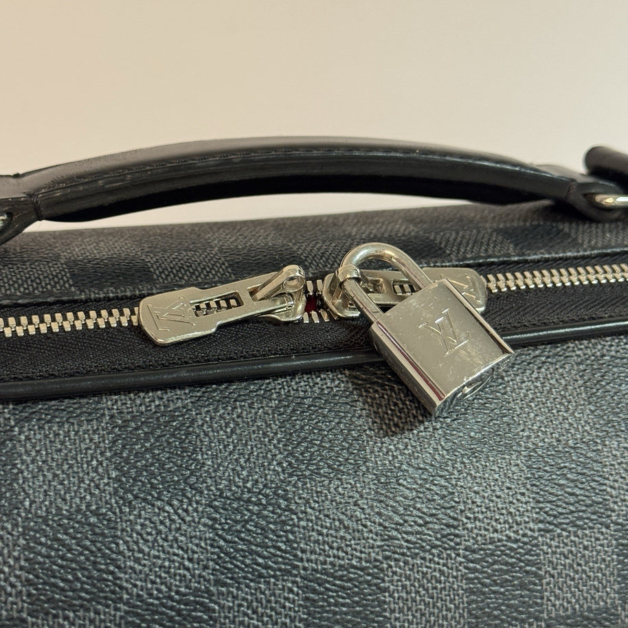 Louis Vuitton Steeve Porte Documents Damier Graphite Herren Businesstasche
