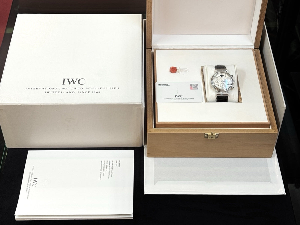 IWC Da Vinci Edelstahl 41.5mm Automatik Ewiger Kalender IW375803 Fullset 2006