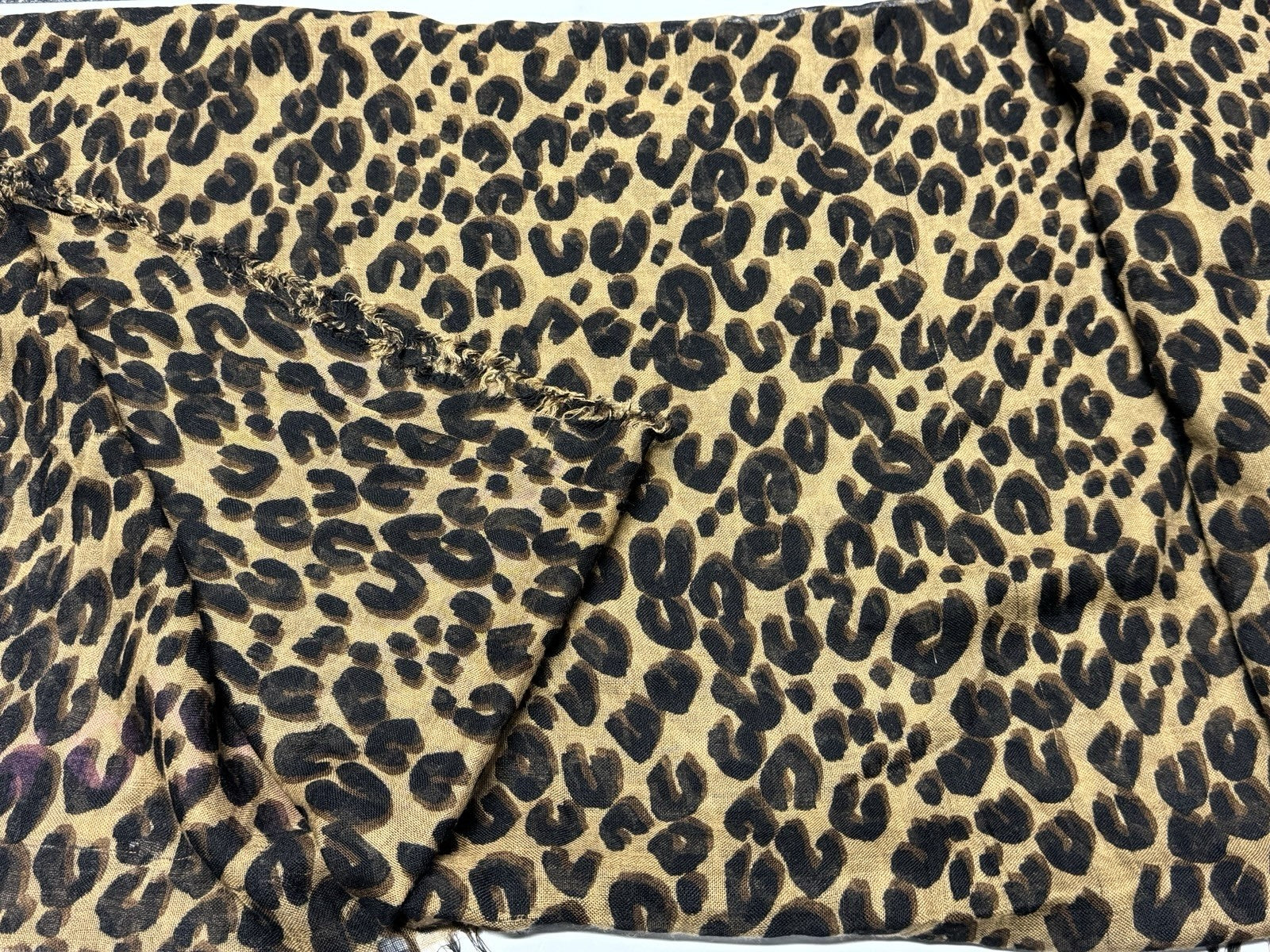 LOUIS VUITTON SCHAL LEOPARD BRAUN PINK KASCHMIR SEIDE TUCH M72215