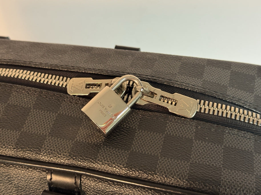 Louis Vuitton Porte Documents GM Damier Graphite große Herren Aktentasche 40cm