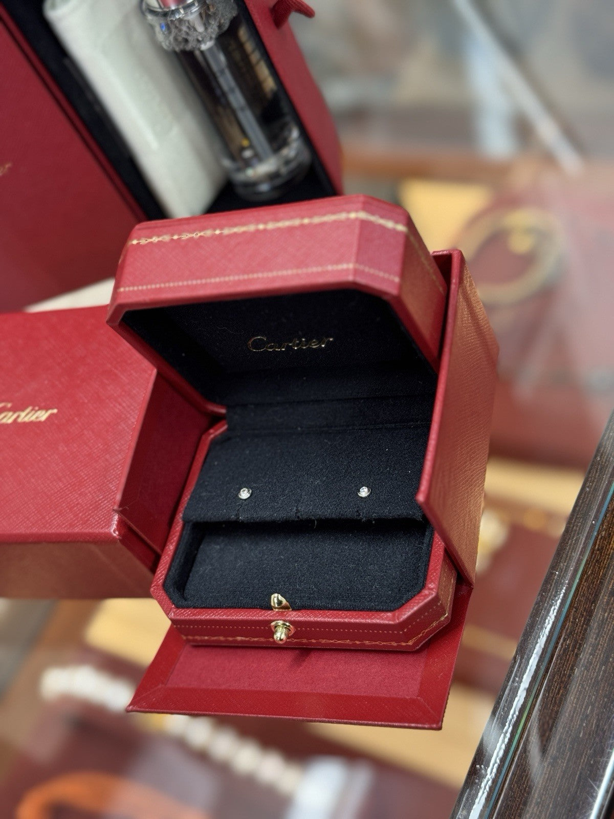 Cartier D‘amour Diamant Ohrstecker 750er Weißgold B8301213