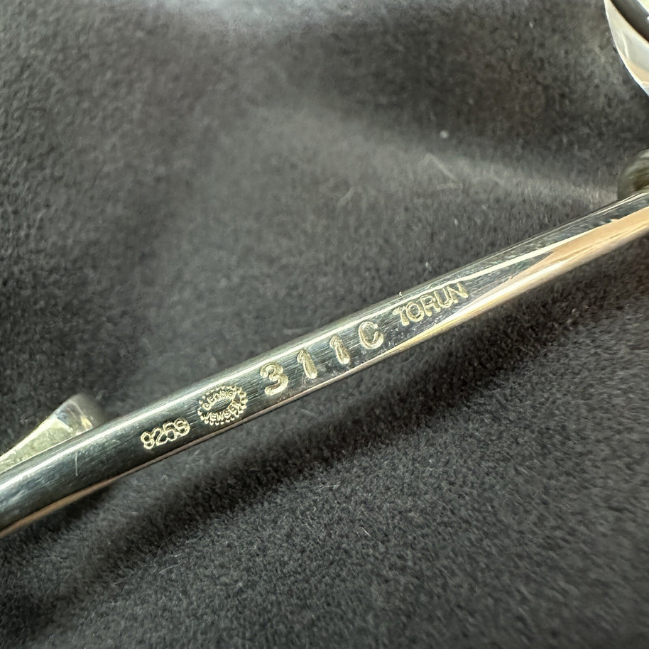 Georg Jensen TORUN 410 M-L + 311C Rock crystal, Mondstein Dew Drop Collier