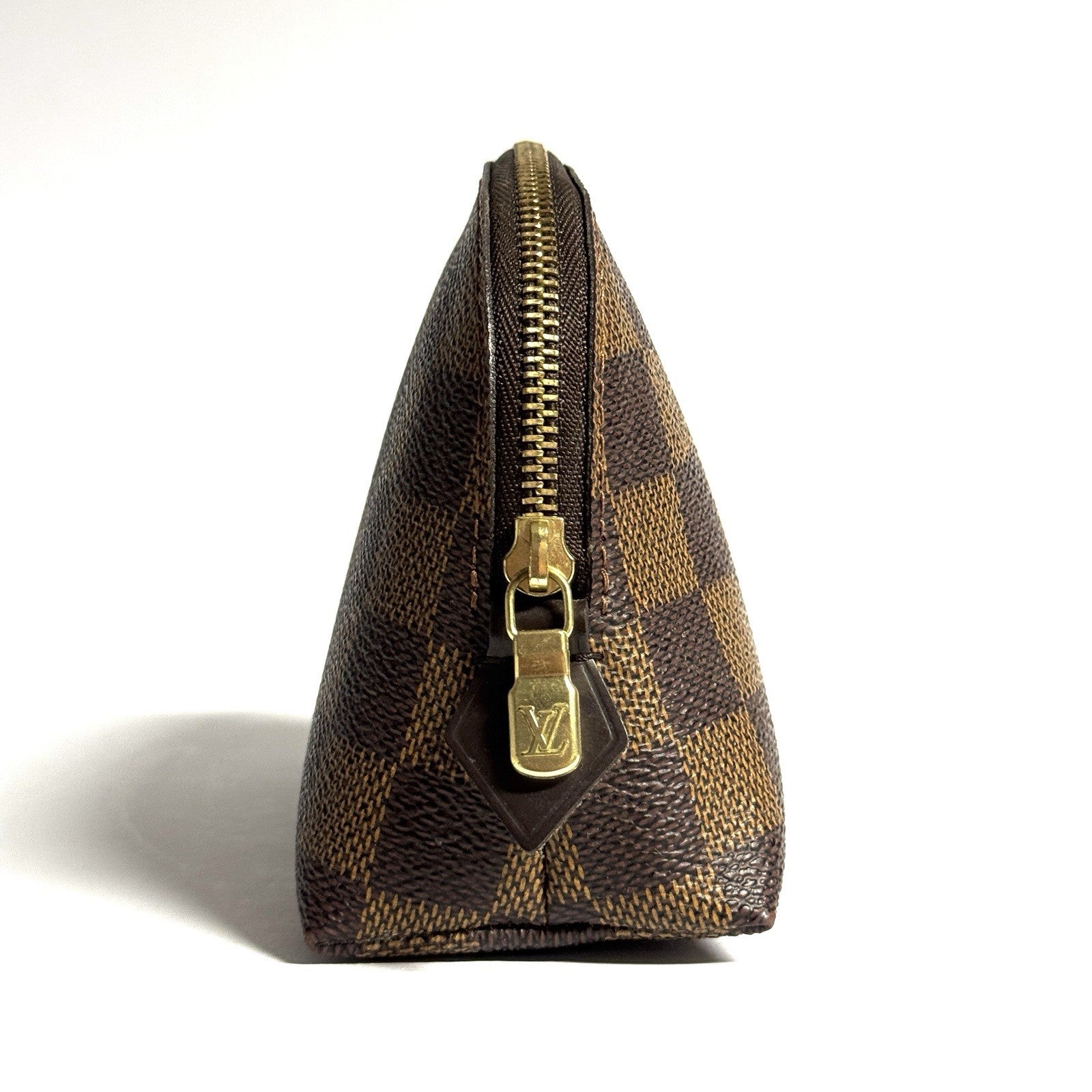 Louis Vuitton N47516 Cosmetic Pouch PM Damier Ebene Kosmetik Etui Pochette