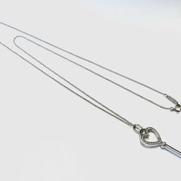 Tiffany & Co. Keys Herz Schlüssel großer Anhänger Weißgold + Orig. Kette