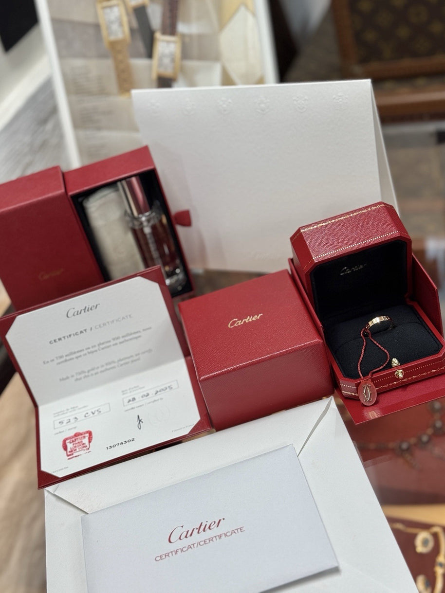 Cartier Love Ring 750er Roségold 3,6 mm kleines Modell Größe 57