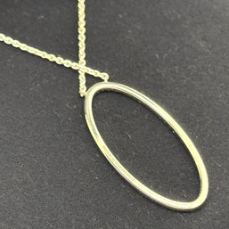 Tiffany & Co. Metro Halskette mit Oval Brillant Anhänger 750er Weißgold Collier
