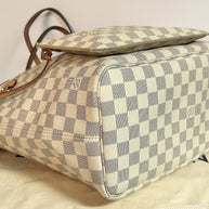 Louis Vuitton Neverfull MM + Pochette Damier Azur 2019 mit Original Rechnung