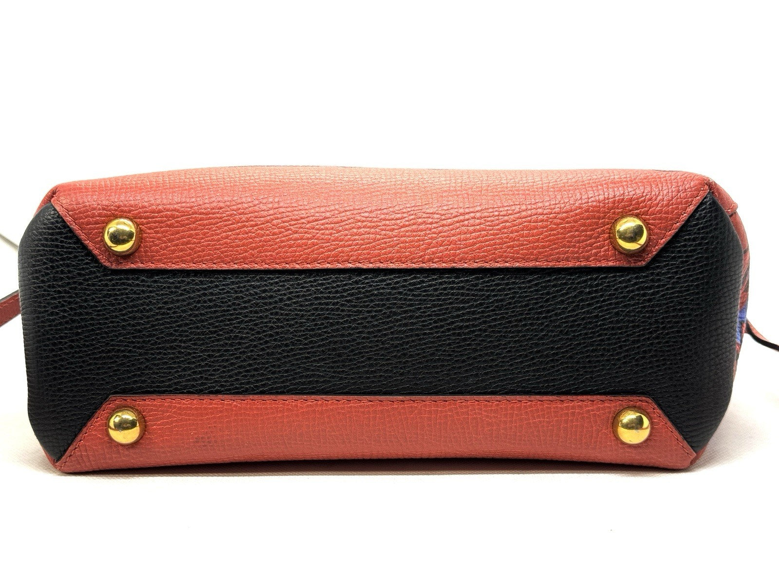 Burberry Graffiti Bag Rot Blau Schwarz Lammleder Schultertasche Top Zustand