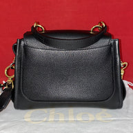 Chloe Tess Day Mini Crossbody Bag Leather Black kleine Umhängetasche Schwarz