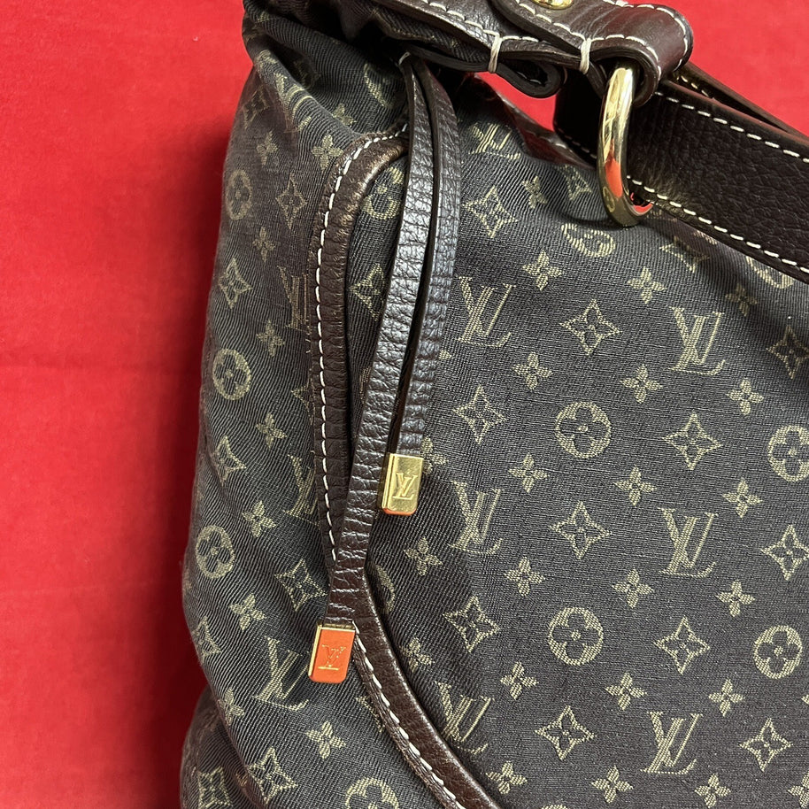 Louis Vuitton Manon MM Mini Lin Monogram Damen Schultertasche Hobo Bag