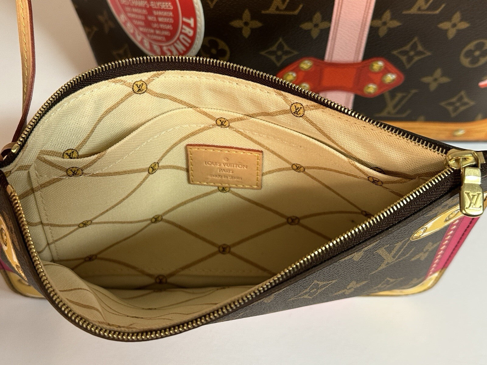 Louis Vuitton Summer Trunk Monogram Neverfull MM Tote Bag M41390