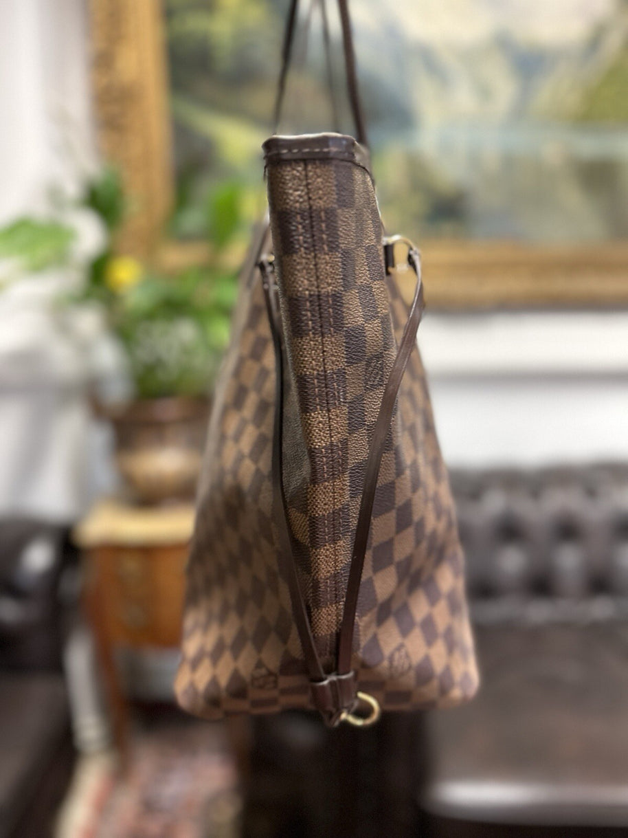 Louis Vuitton Neverfull GM Damier Ebene & Rot 2013 Shopper