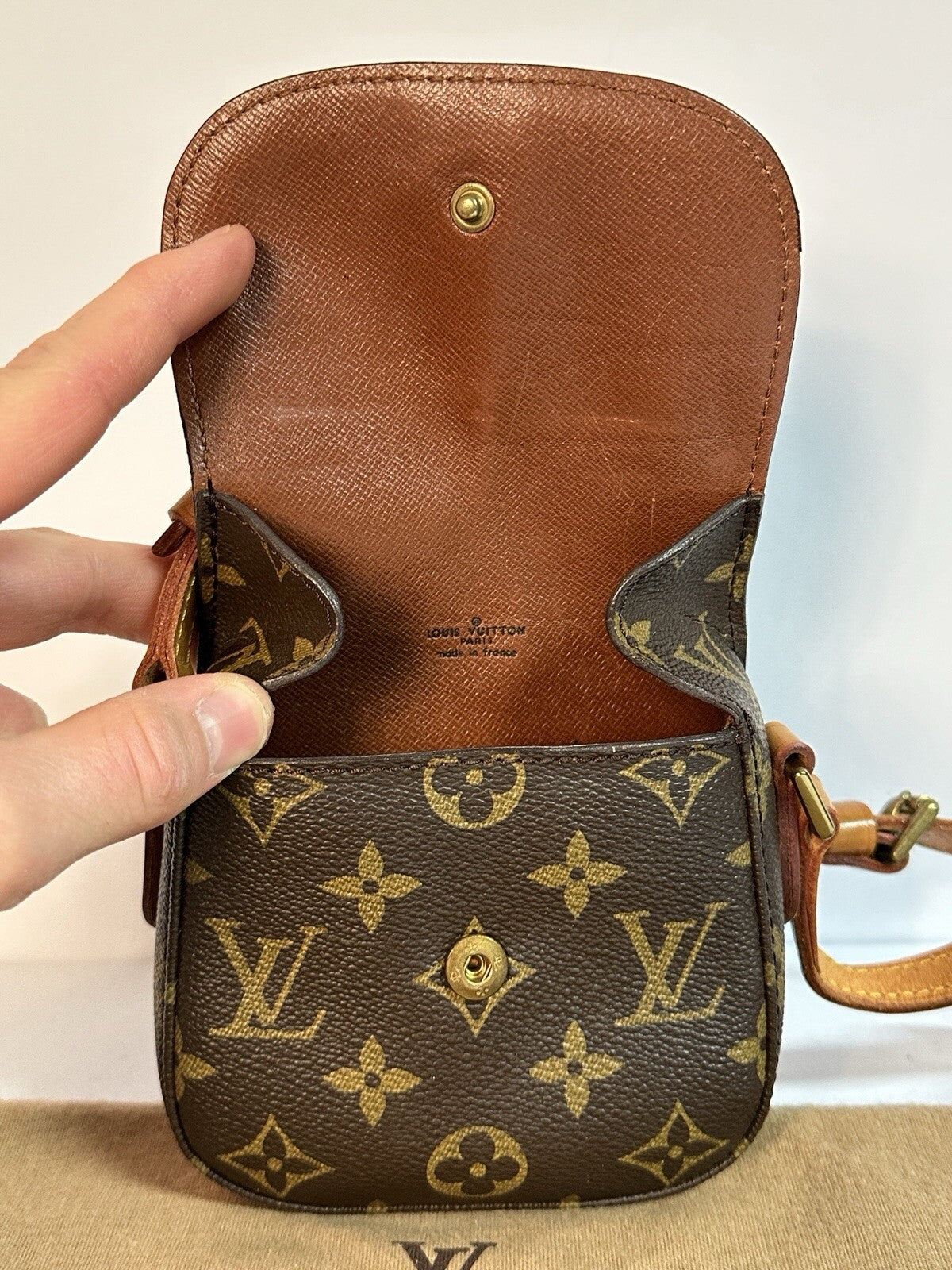 Louis Vuitton St Saint Cloud Bebe Mini Nano Crossbody Umhängetasche Monogram