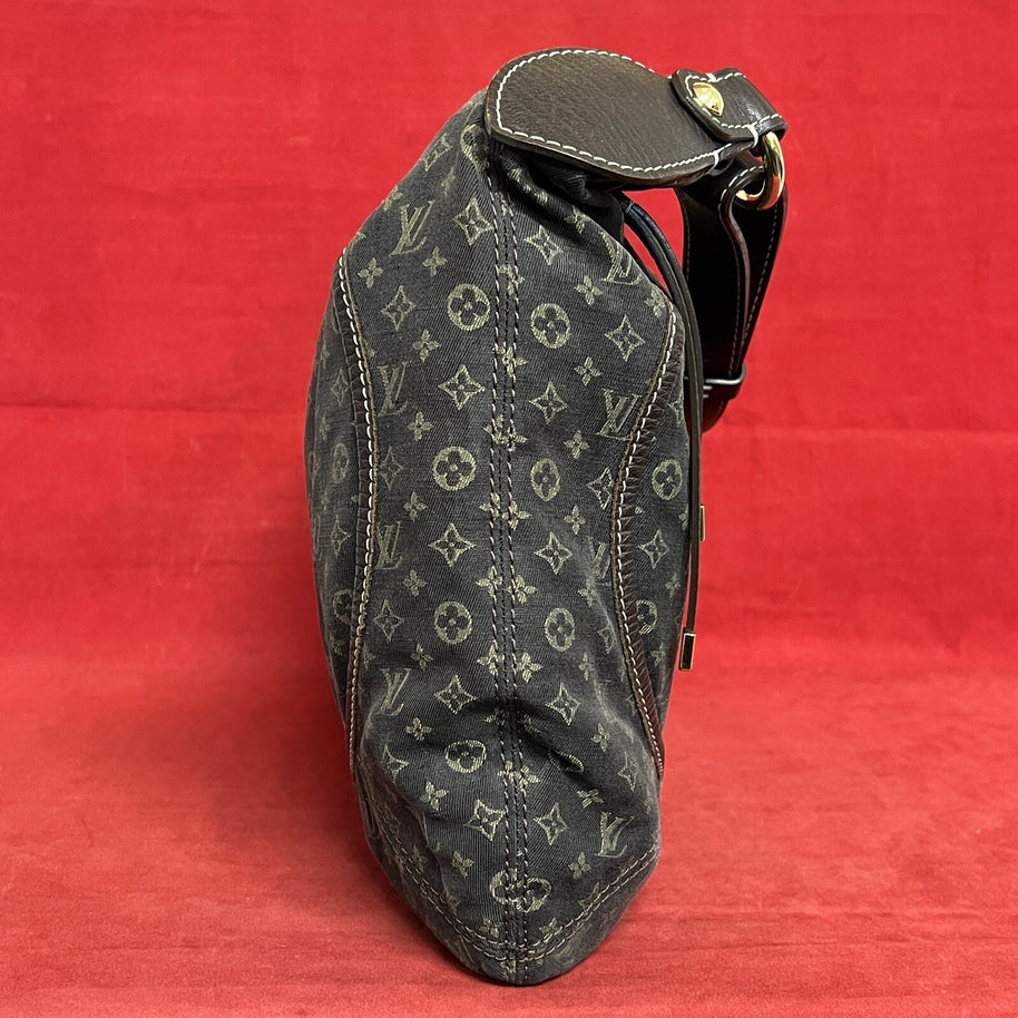 Louis Vuitton Manon MM Mini Lin Monogram Damen Schultertasche Hobo Bag