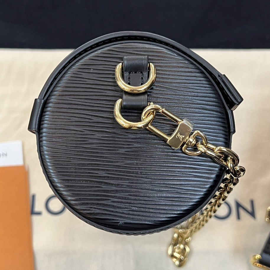 Louis Vuitton M58655 Papillon Trunk EPI Leder Schwarz Umhängetasche 2021