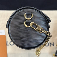 Louis Vuitton M58655 Papillon Trunk EPI Leder Schwarz Umhängetasche 2021
