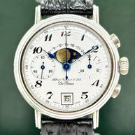 Alfred Rochat & fils (Chronoswiss) Chronograph Mondphase 925er Silber Limitiert