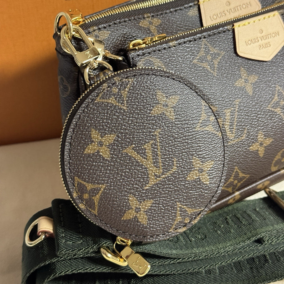Louis Vuitton Multi Pochette Khaki M44813 Schultertasche NEU