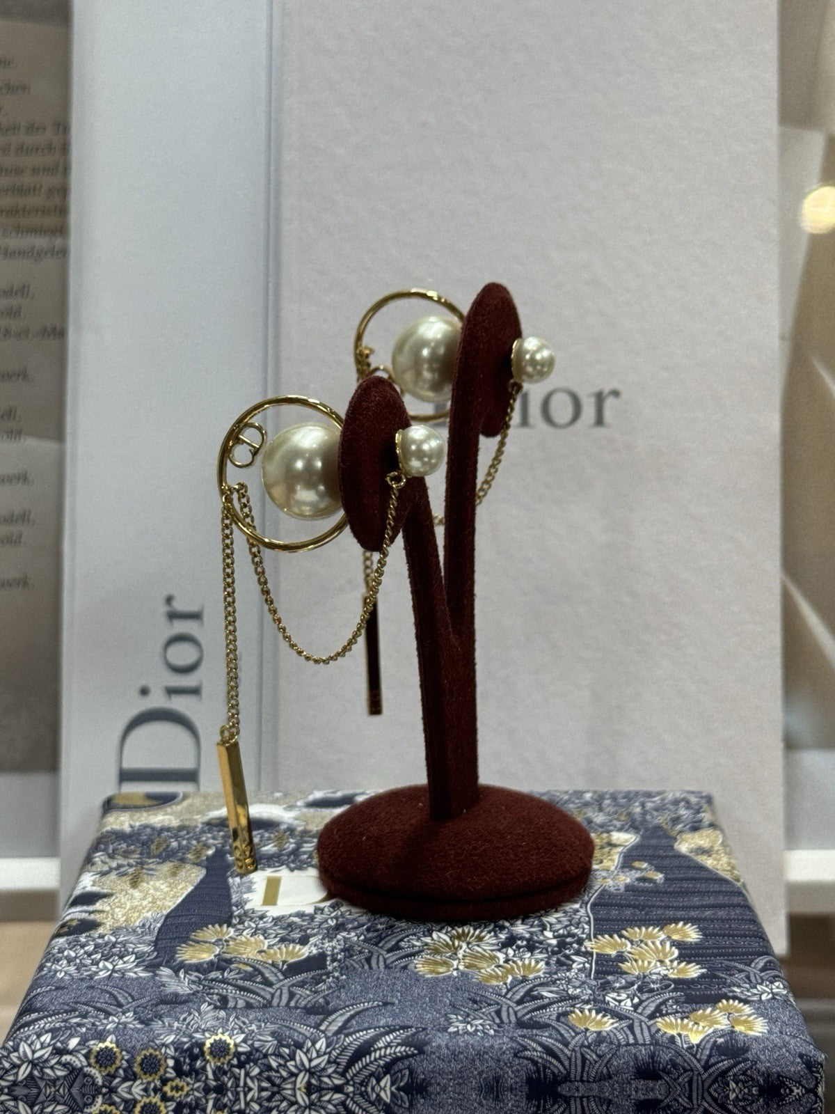 Dior Drop Ohrringe CD Montaigne Earrings Gold E0435 Christian Dior