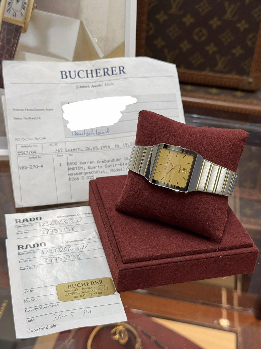 Rado Diastar Keramik Stahl Gold 129.0266.3