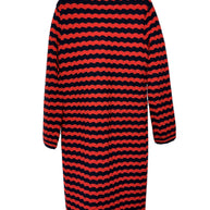 Gucci Wollmantel Damen Cardigan Strickjacke Rot & Dunkelblau Gr. XS NP: 2800€