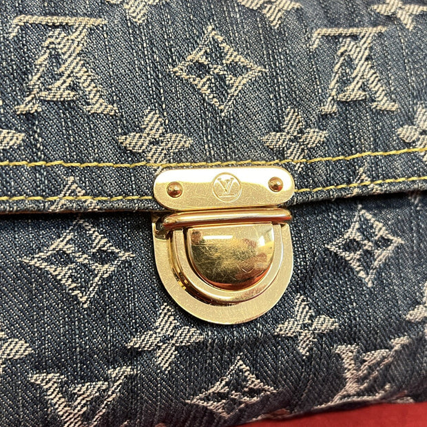 Louis Vuitton Pochette Accessoires Denim/Jeans Clutch Monogram 2006