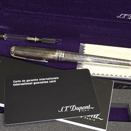ST Dupont Olympio Laque De Chine Sterling Fountain Pen B Nib Füllfederhalter NEU
