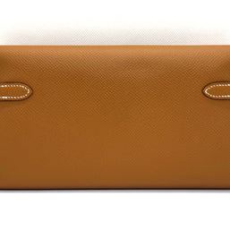 Hermes Kelly To Go Wallet Long Epsom Gold Braun Palladium Portemonnaie 2018