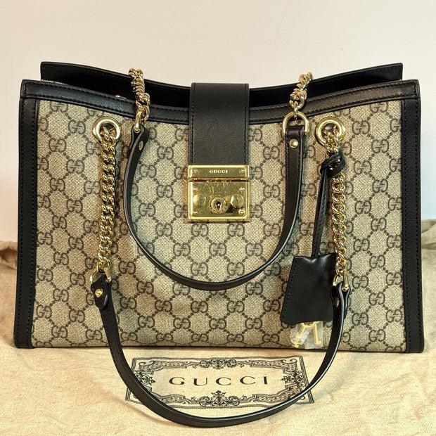 Gucci Padlock Shopper großes Modell (35cm) NP. 2.200€ GG Supreme TOP ZUSTAND