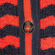Gucci Wollmantel Damen Cardigan Strickjacke Rot & Dunkelblau Gr. XS NP: 2800€