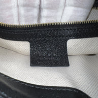 Gucci small GG Hobo Shoulder Bag Leather Black/Gold kleine Umhängetasche Schwarz