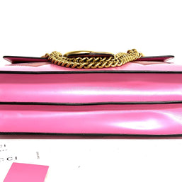Gucci 431777 GG Marmont Pink Heart Shoulder Bag Schultertasche mit Herz Patch