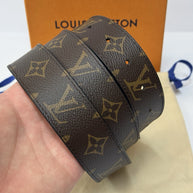 Louis Vuitton LV Circle Wendegürtel 35 mm Monogram/Schwarz M0564U wie Neu Gr. 95