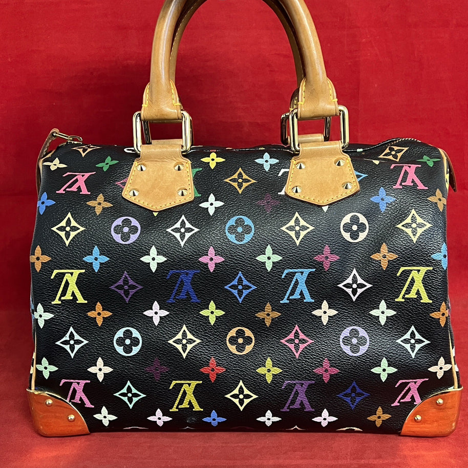 Louis Vuitton Speedy 30 Multicolore / Multicolor Monogram Damen Handtasche 2003