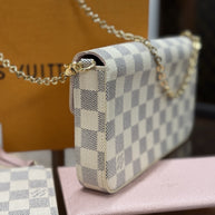 Louis Vuitton Pochette Felicie Damier Azur Umhängetasche