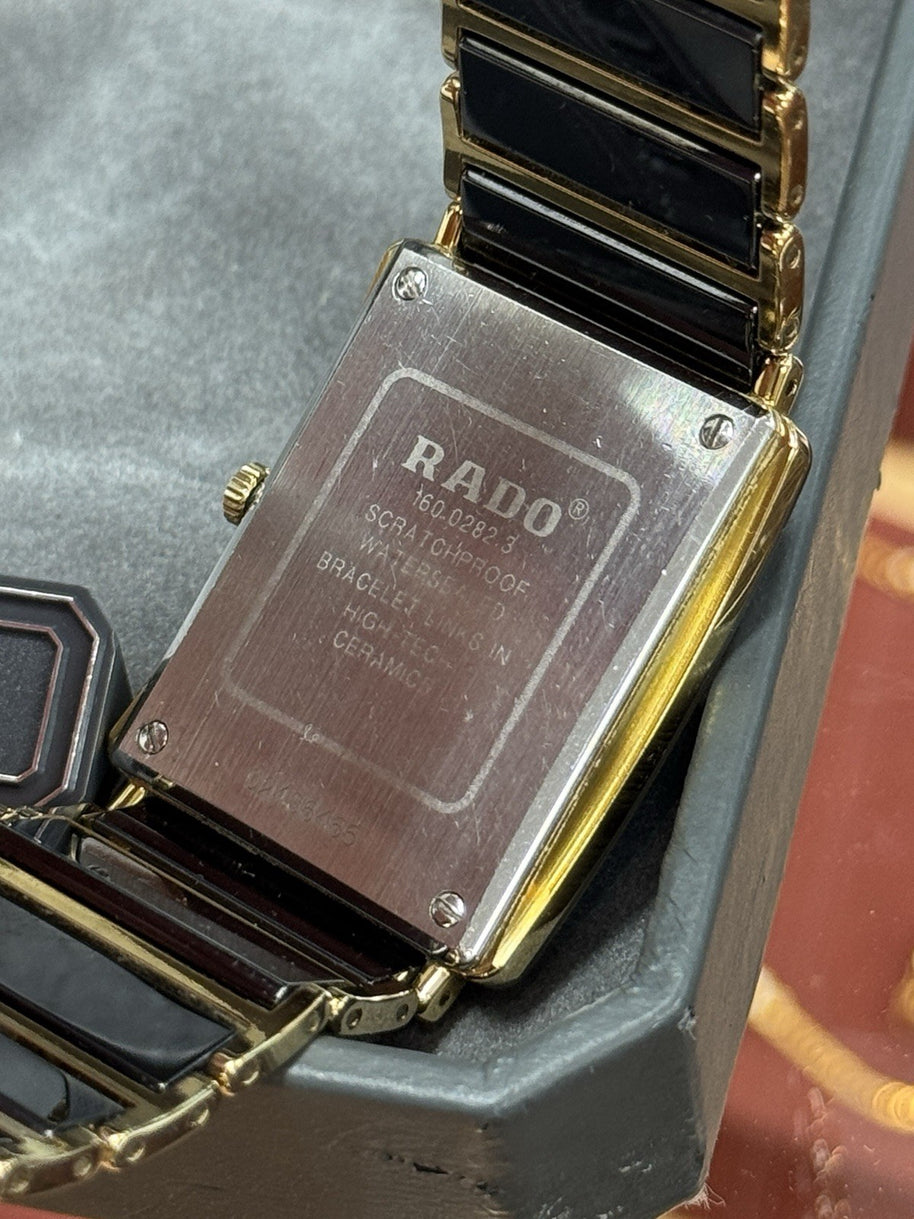 Rado Diastar Integral Jubile Keramik Schwarz Gold mit Diamanten 160.0282.3