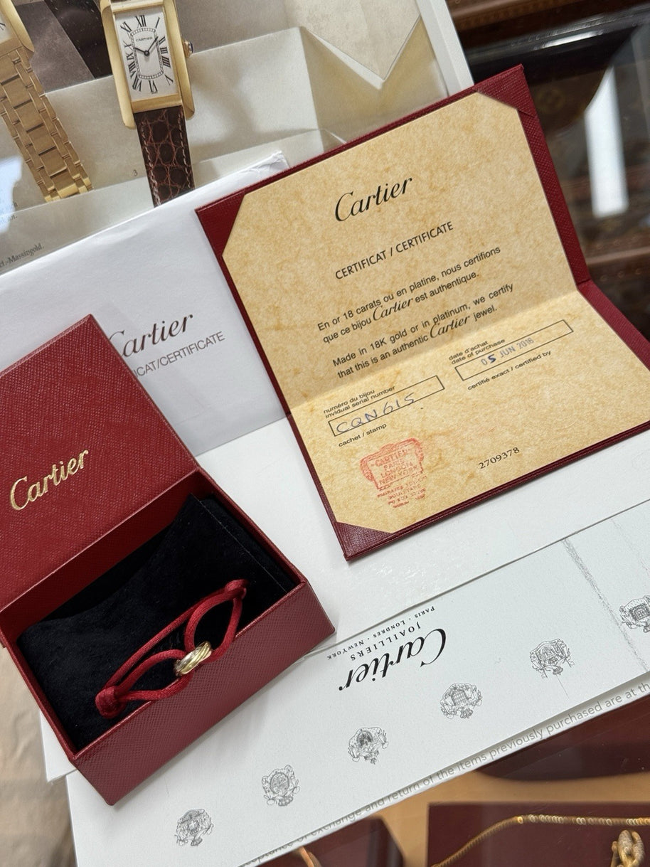 Cartier Trinity Armband Tricolor 18 Karat Weißgold, Gelbgold & Roségold