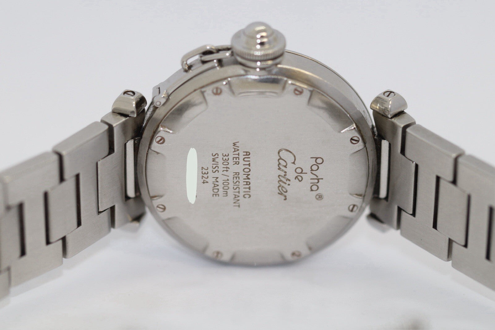 Cartier Pasha Date Automatic Stahl Medium 35mm Luxusuhr Fullset Ref. 2324