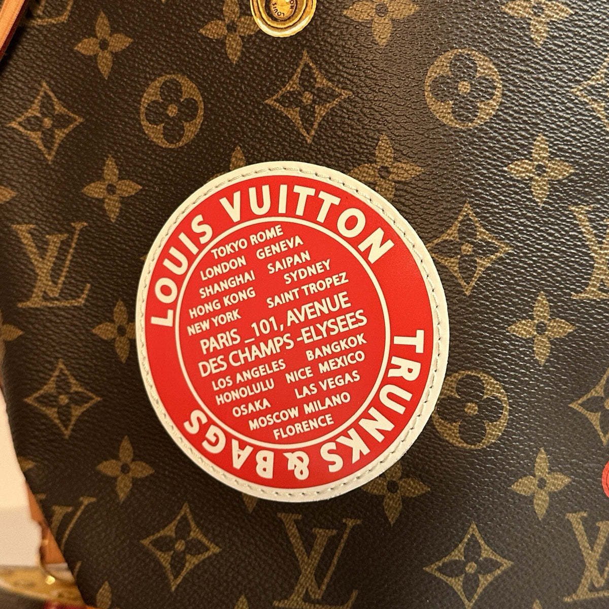 Louis Vuitton Summer Trunk Monogram Neverfull MM Tote Bag M41390