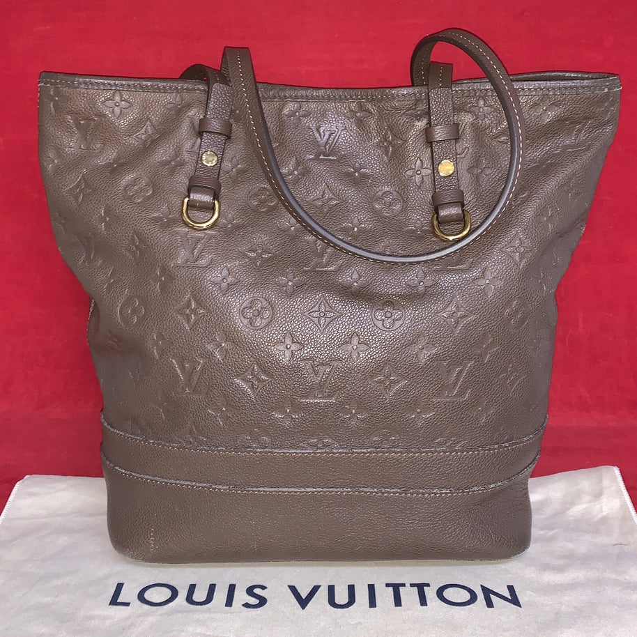 Louis Vuitton M40516 Citadine PM Monogram Empreinte Taupe Damen Handtasche 2012