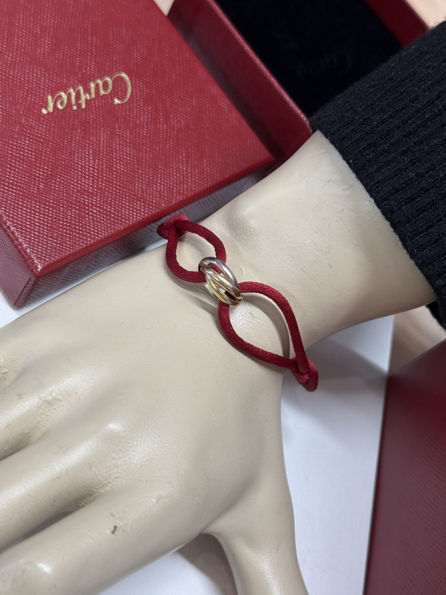 Cartier Trinity Armband Tricolor 18 Karat Weißgold, Gelbgold & Roségold