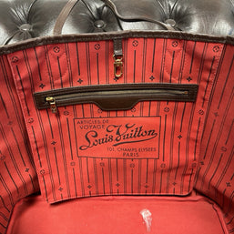Louis Vuitton Neverfull GM Damier Ebene & Rot 2013 Shopper