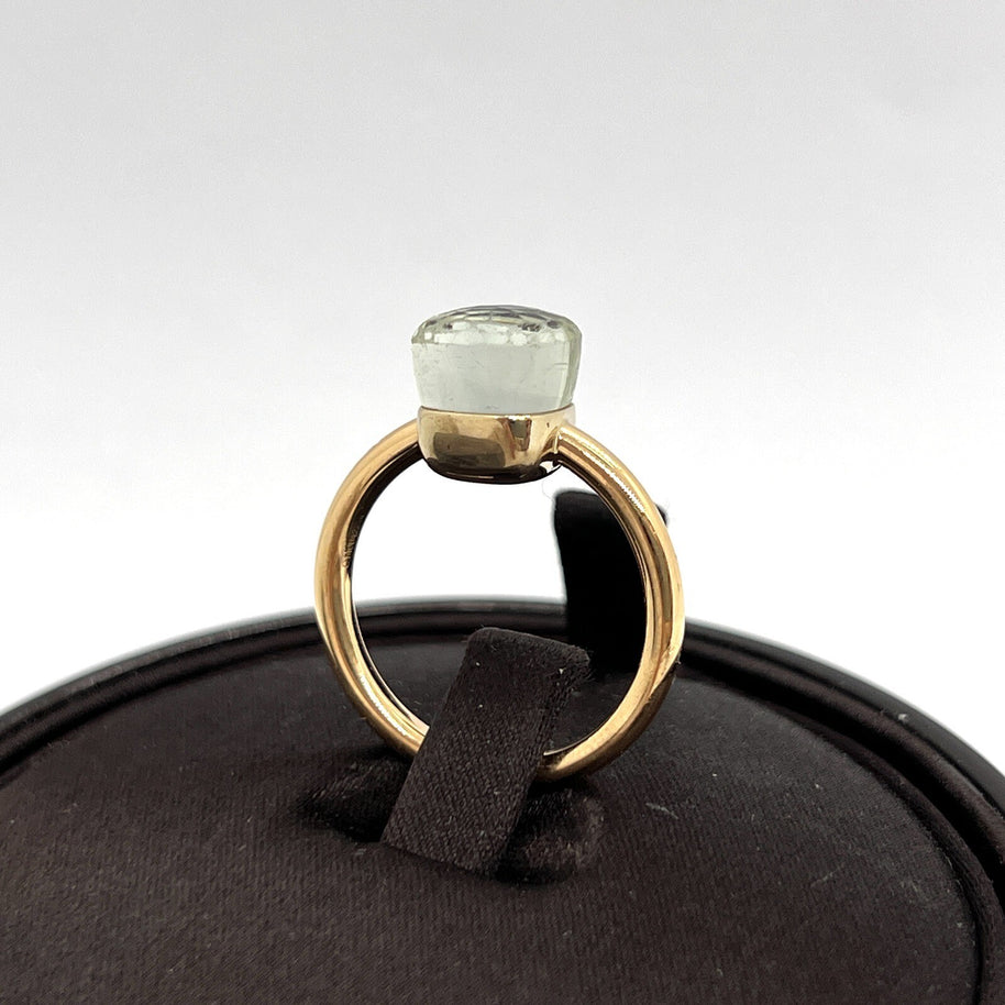 Pomellato Nudo Ring Petite Gr. 52 Grün 750er Rosegold mit Prasiolith