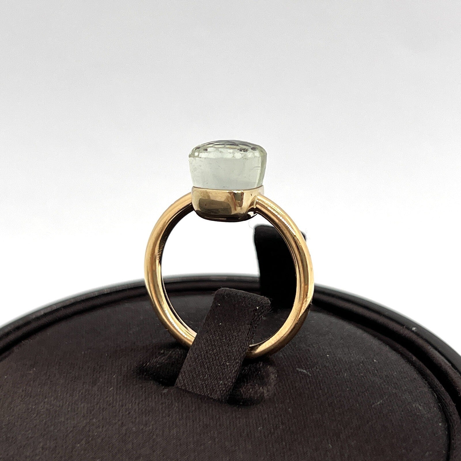 Pomellato Nudo Ring Petite Gr. 52 Grün 750er Rosegold mit Prasiolith